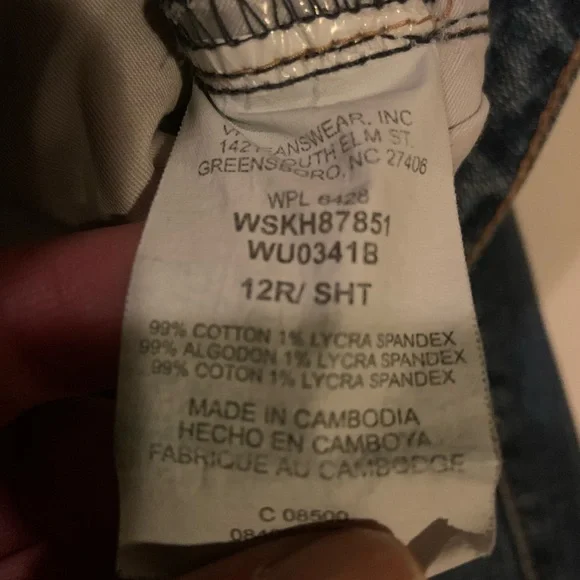 Wrangler Aura Women's Medium Washed Jeans Size 12 Regular Short - Picture 7 of 15